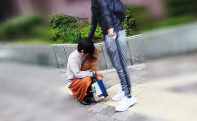FC2-3129172 黒髪ショートの犬好き新妻。愛犬の散歩中に捕まえ新婚宅まで押し入りペットも気にせず