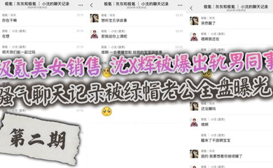 极氪美女销售 沈X辉被爆出轨男同事,骚气聊天记录被绿帽老公全盘曝光!