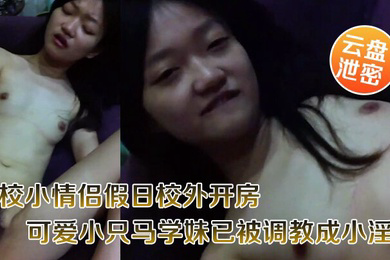云盘泄密职校小情侣假日校外开房啪啪露脸自拍外流超骚可爱小只马学妹已被调教成小淫娃嗲叫好舒服