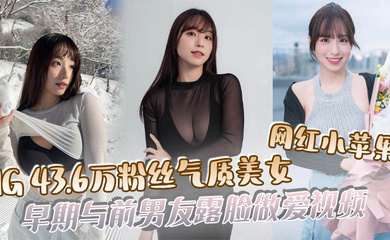 IG43.6万粉丝气质美女网红小苹果，早期与前男友露脸做爱视频
