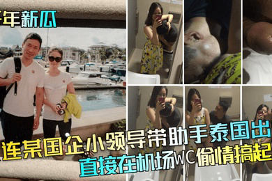 开年新瓜大连某国企小领导带助手泰国出差直接在机场WC偷情搞起