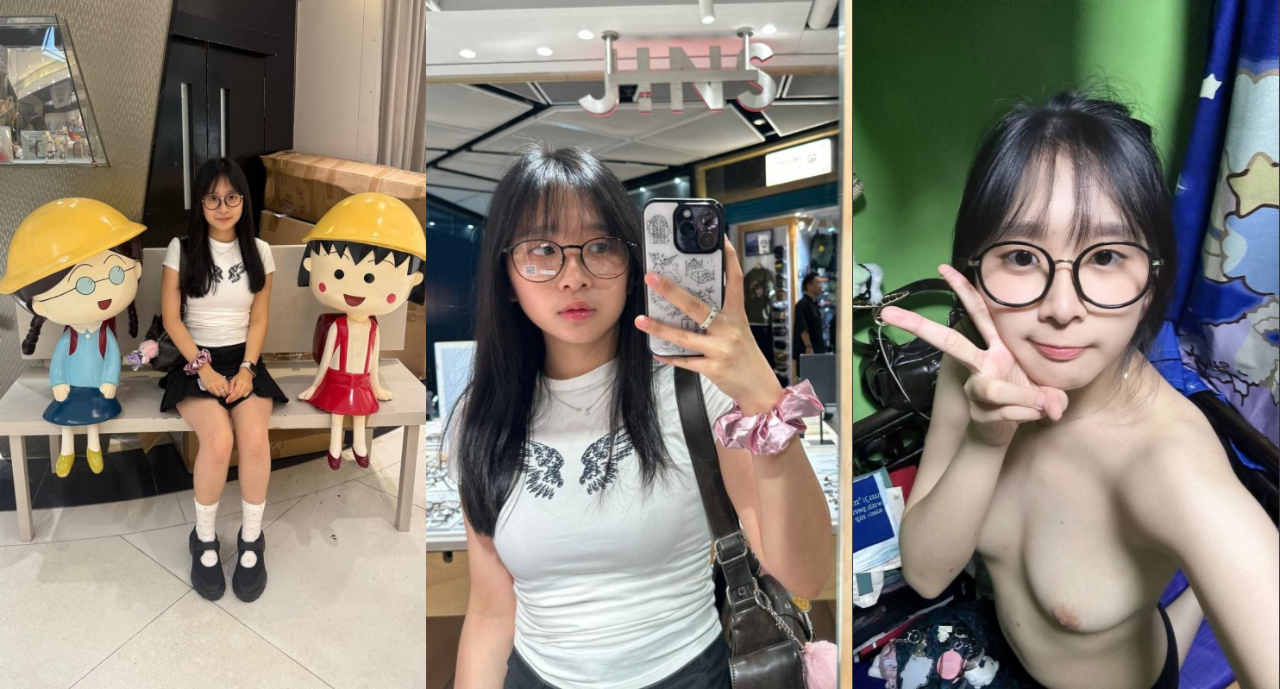 呆萌眼镜清纯学生妹与男友露脸性爱自拍,宿舍户外都是战场,无水印原档