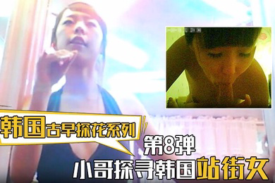 第8弹 小哥探寻韩国站街女，挑选了一个还不错美女进入房间直接开炮