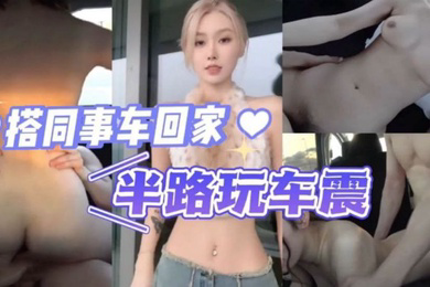 搭同事车回家半路玩车震