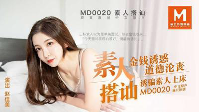 MD0020 素人搭讪,金钱诱惑 道德沦丧 诱骗素人上床-赵佳美